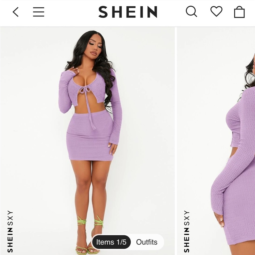 Shein Set , Size Large - Picture 3 of 3